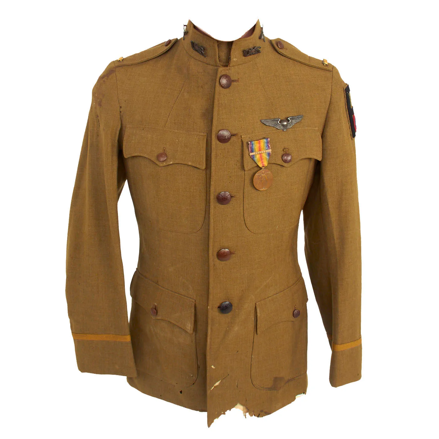 Original U.S. WWI US Army Air Service Named Observation Balloon Pilot Uniform Set - Lieutenant A. T. Wineow, First Army Air Service