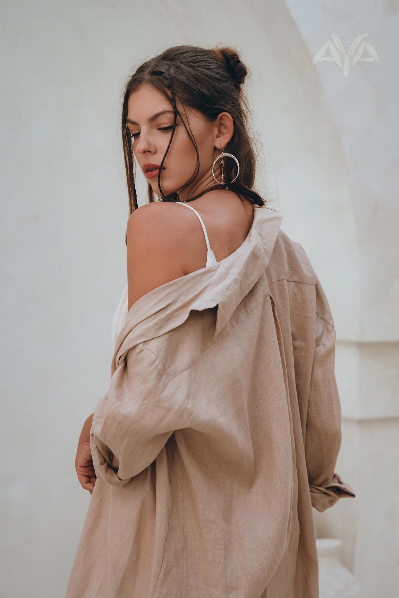 Oversized Shirt Women • Linen Shirt Women • Long Sleeve Buttoned Shirt