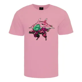 Overwatch D.Va Pixel Pink T-Shirt