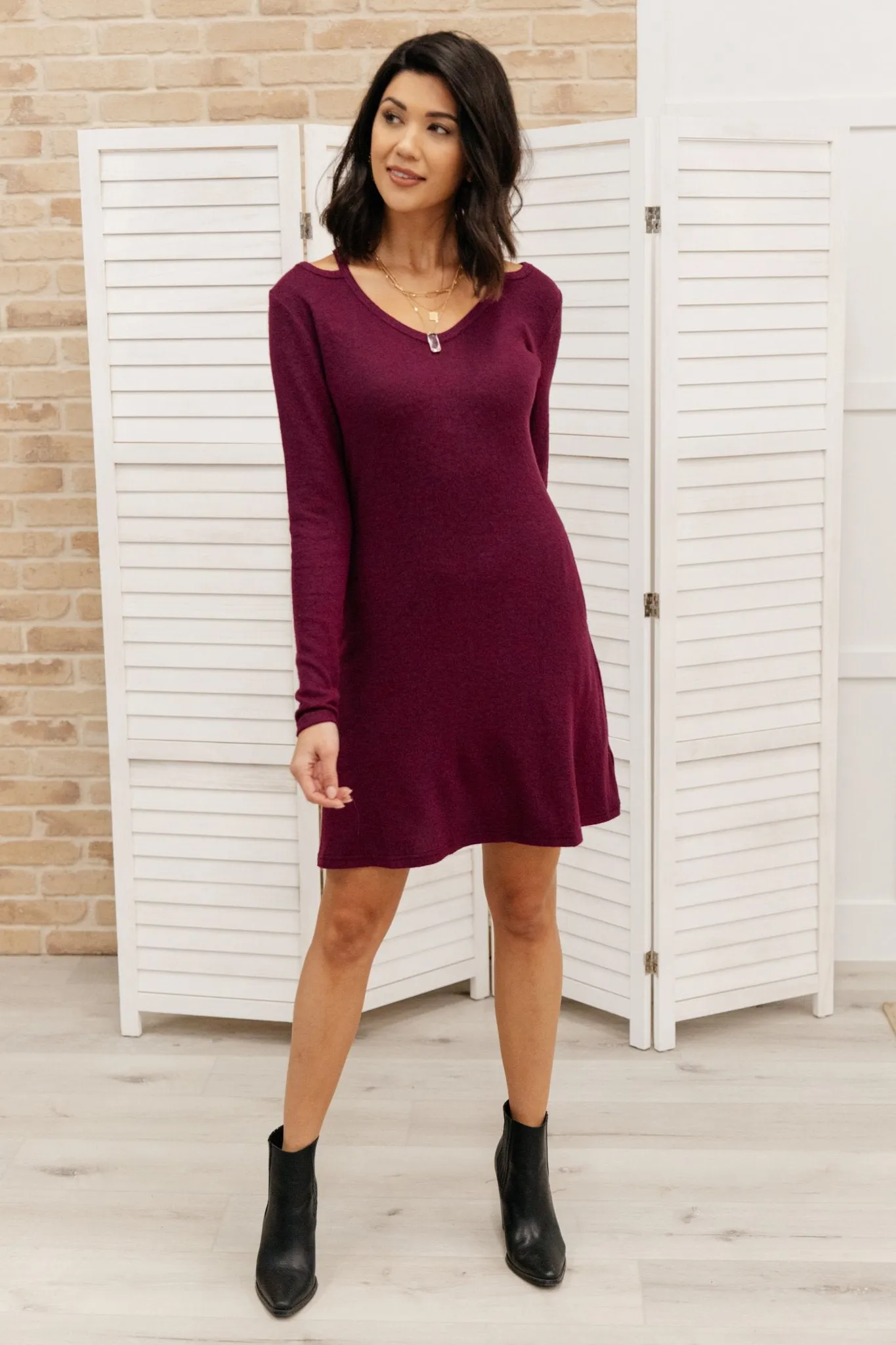 Paloma Tunic In Burgundy