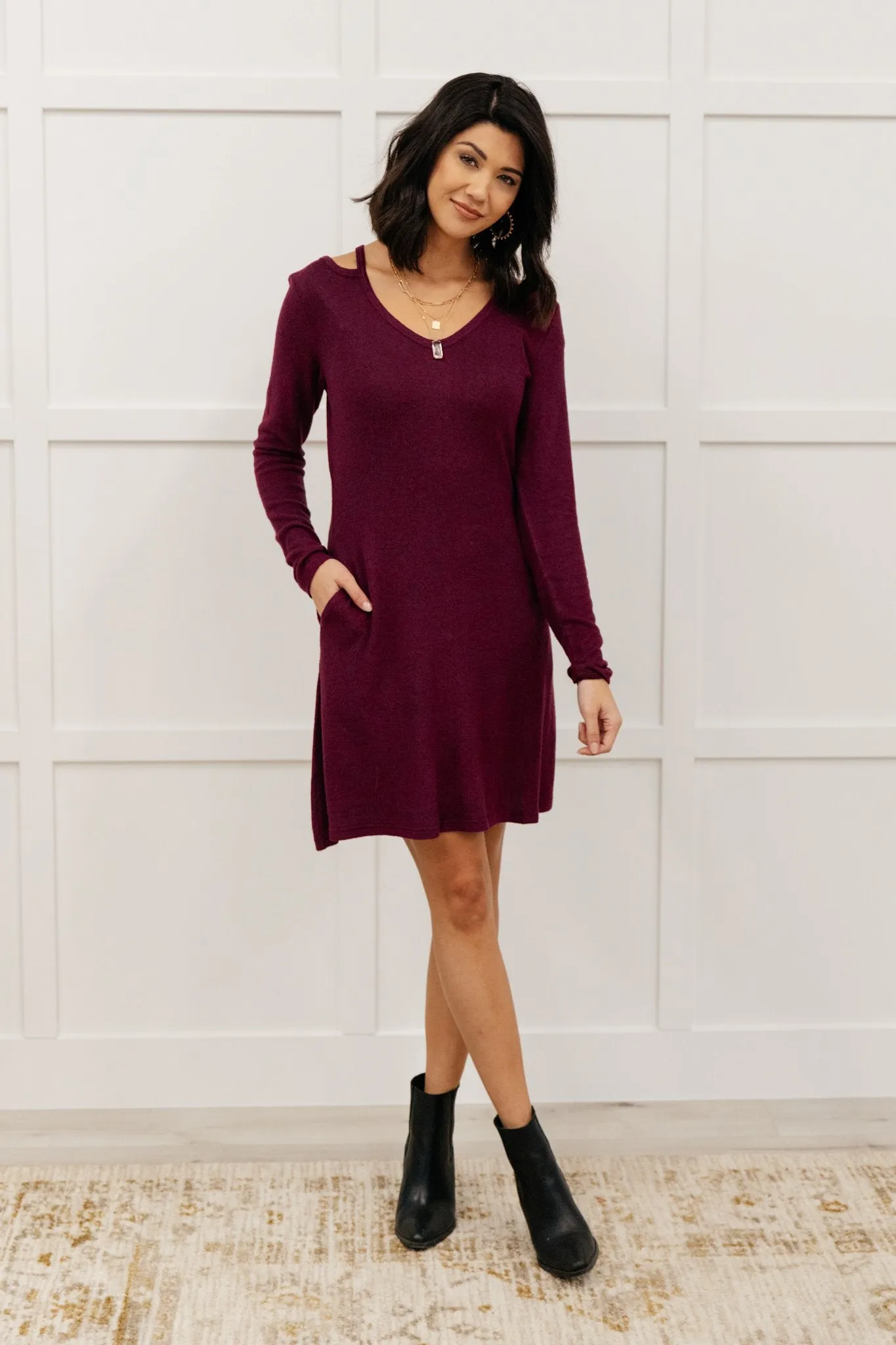 Paloma Tunic In Burgundy