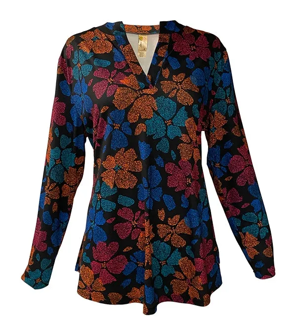 Petal Floral Silky Tunic, by A Walk In The Park®