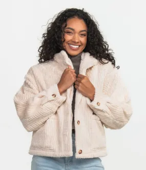 Peyton Sherpa Pile Jacket - Birch