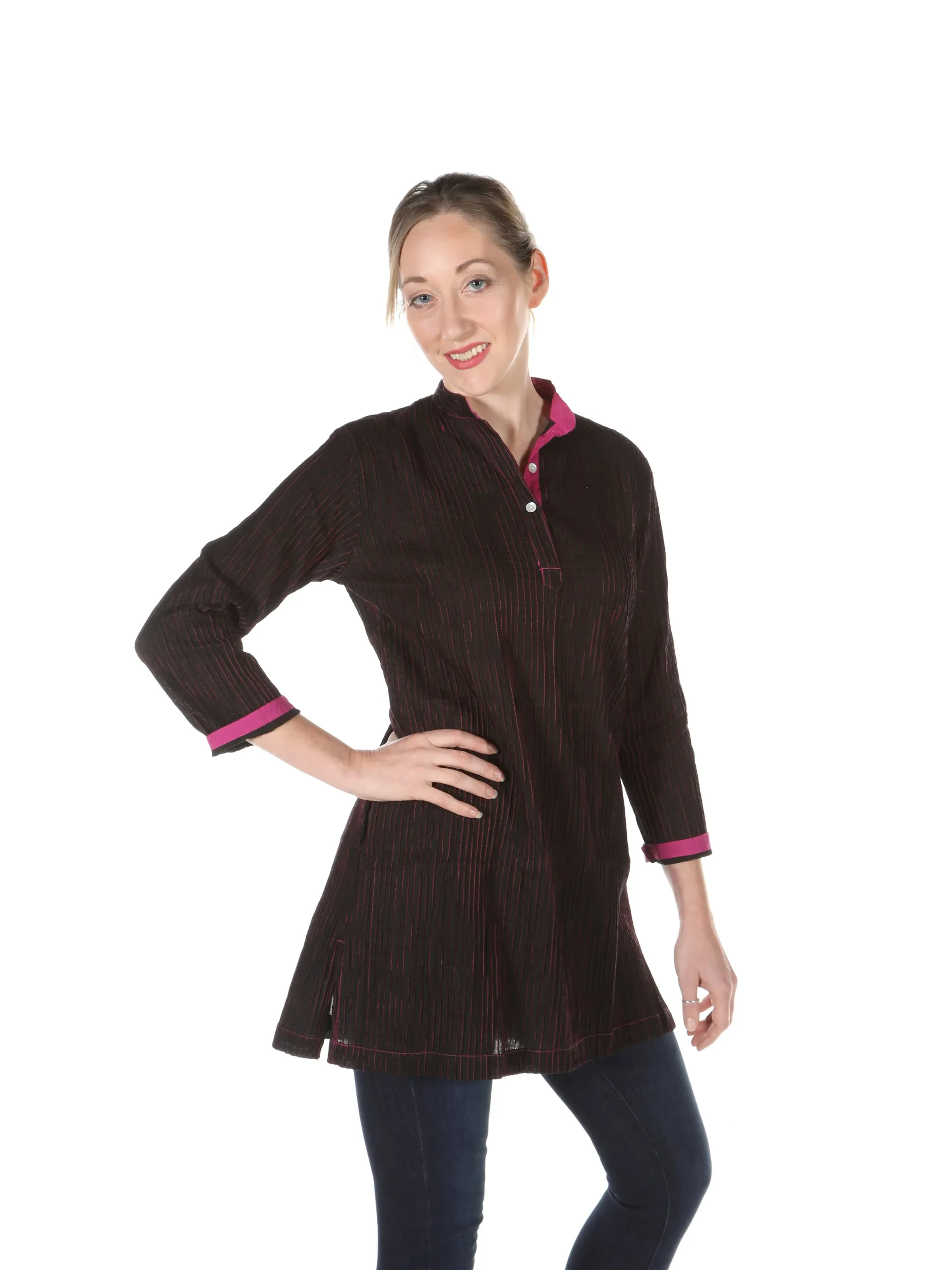 Pintuck Cotton Tunic