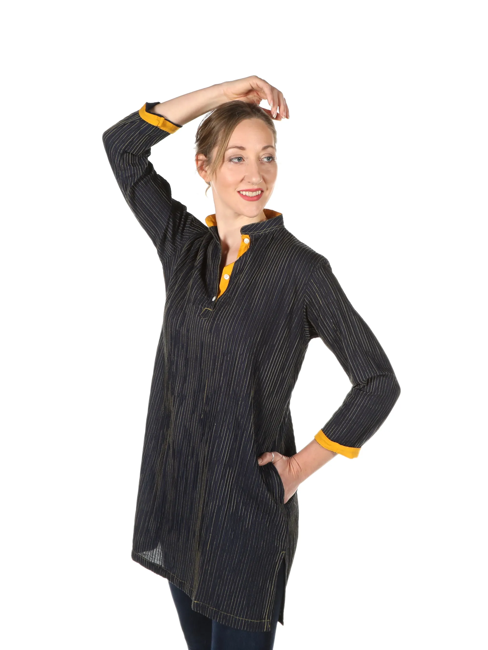 Pintuck Cotton Tunic