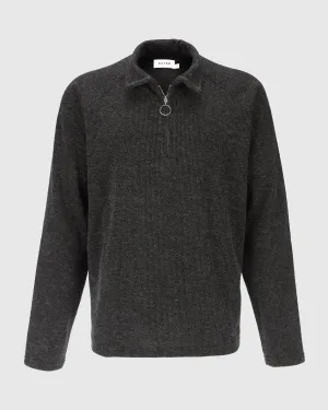 POLO RIBBED KNIT IN BLACK