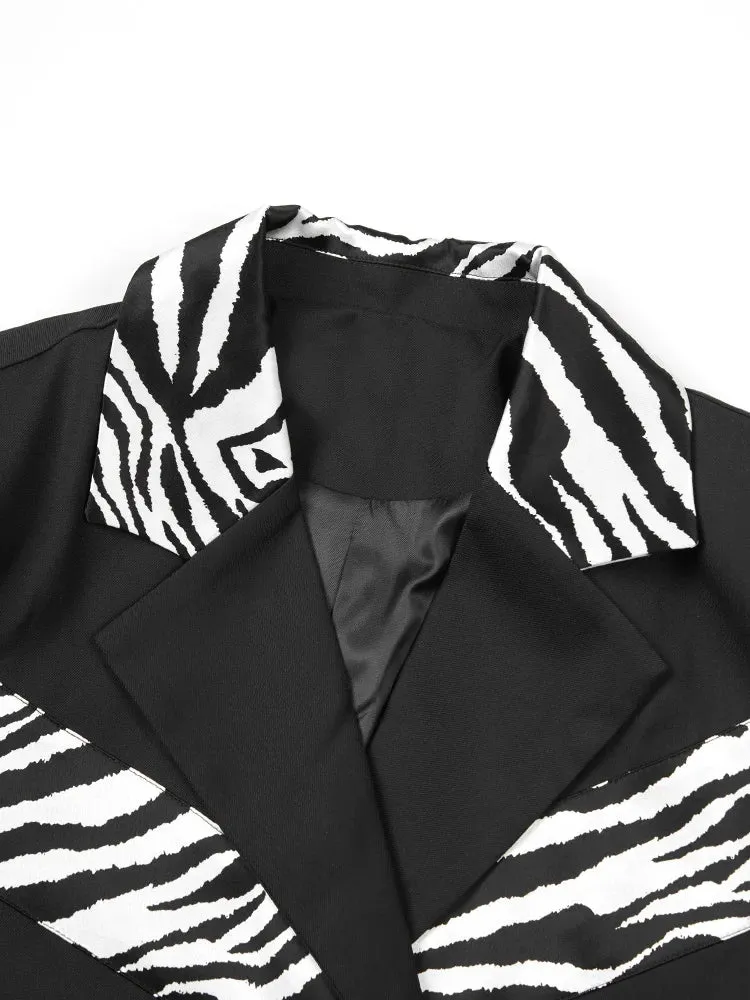 Pre Order:  Zebra Accents Short Jacket