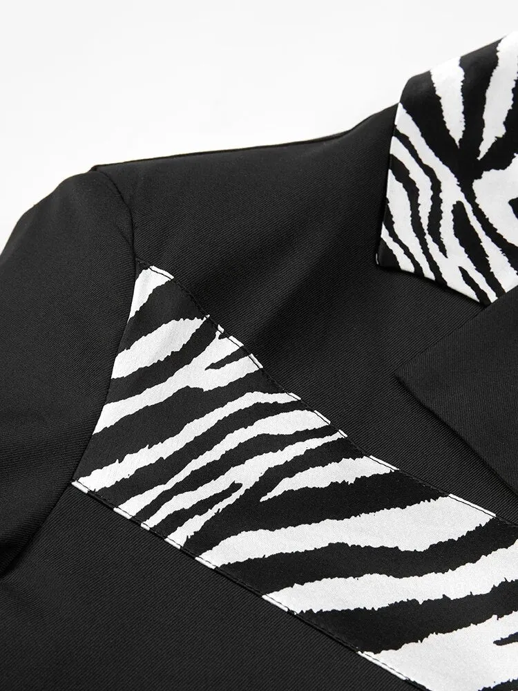 Pre Order:  Zebra Accents Short Jacket