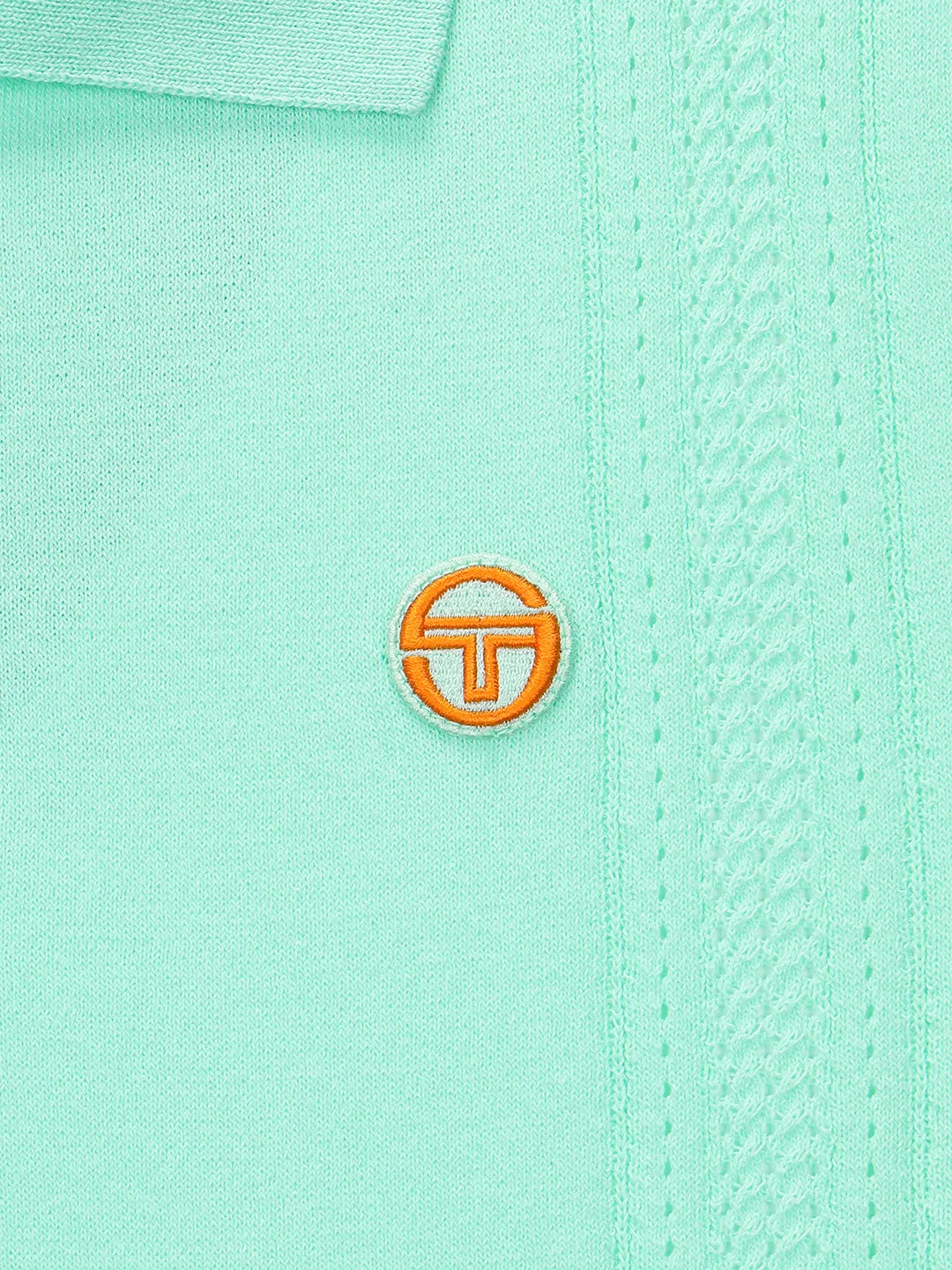 Preppy Knit Polo- Light Mint