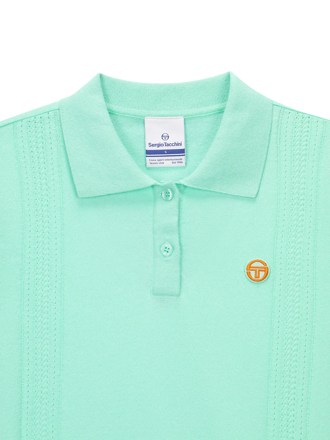 Preppy Knit Polo- Light Mint