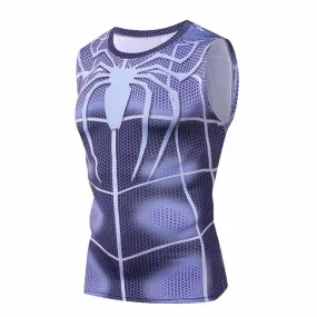 Purple SPIDERMAN Compression Tank Top