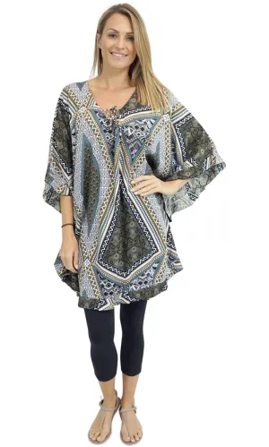 Rayon Top Jasmine Tapestry Brown