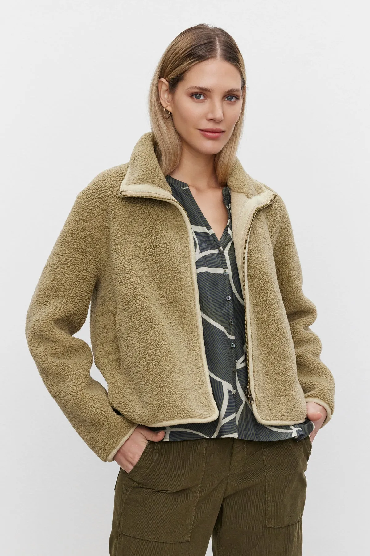 REBA REVERSIBLE SHERPA JACKET