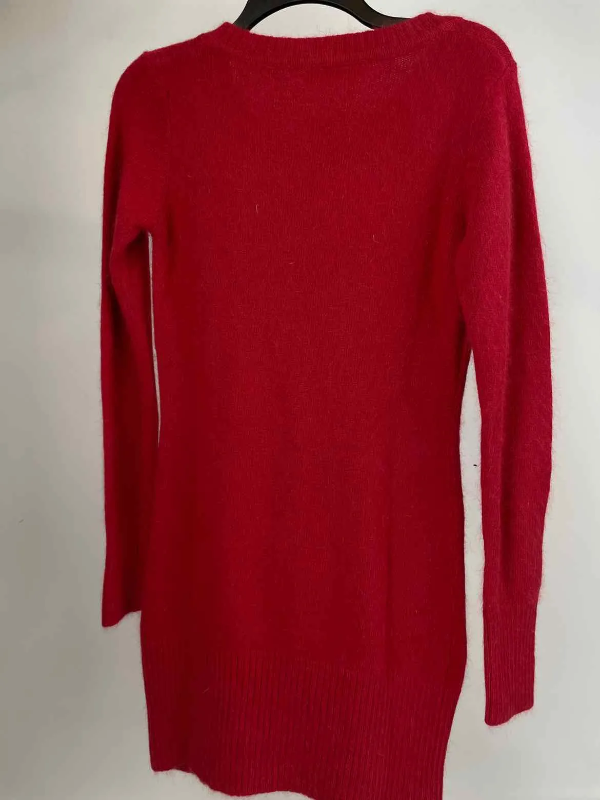 Red Collection Size S Red Knit embellished Body Con Long Sleeve Dress