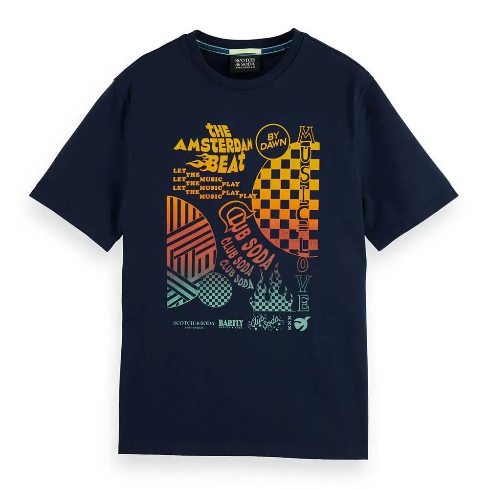 Regular Fit Chest Artwork T-Shirt (Navy Blue) - S1745680002