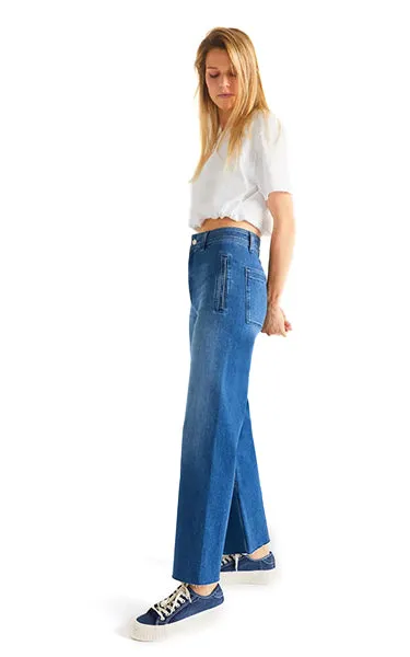 Reiko Wide Leg Soft Feel Jeans