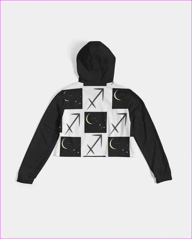 Sagittarius Moon  Women's Cropped Hoodie