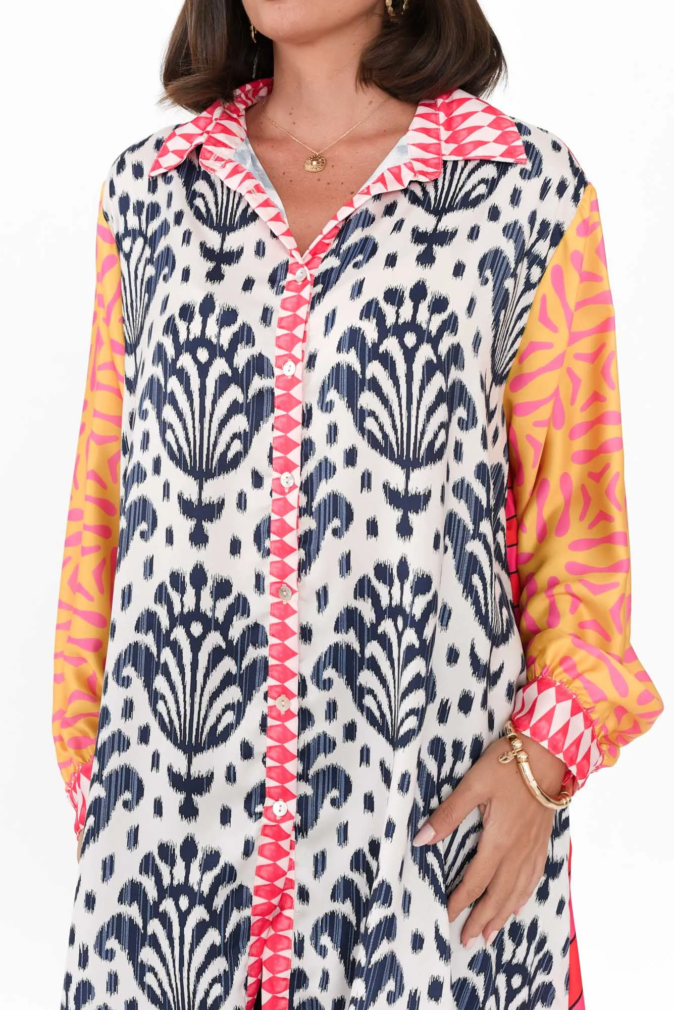 Samantha Navy Mosaic Tunic