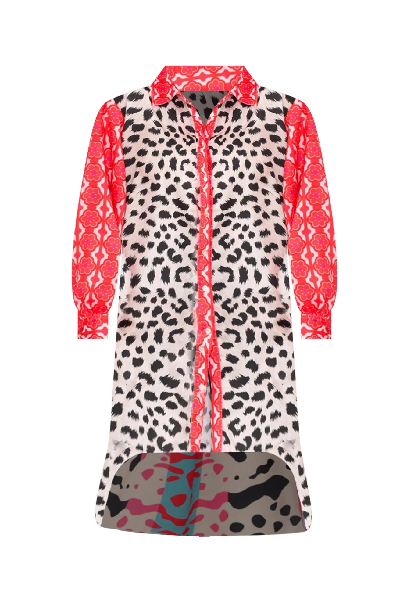 Samantha Pink Leopard Tunic