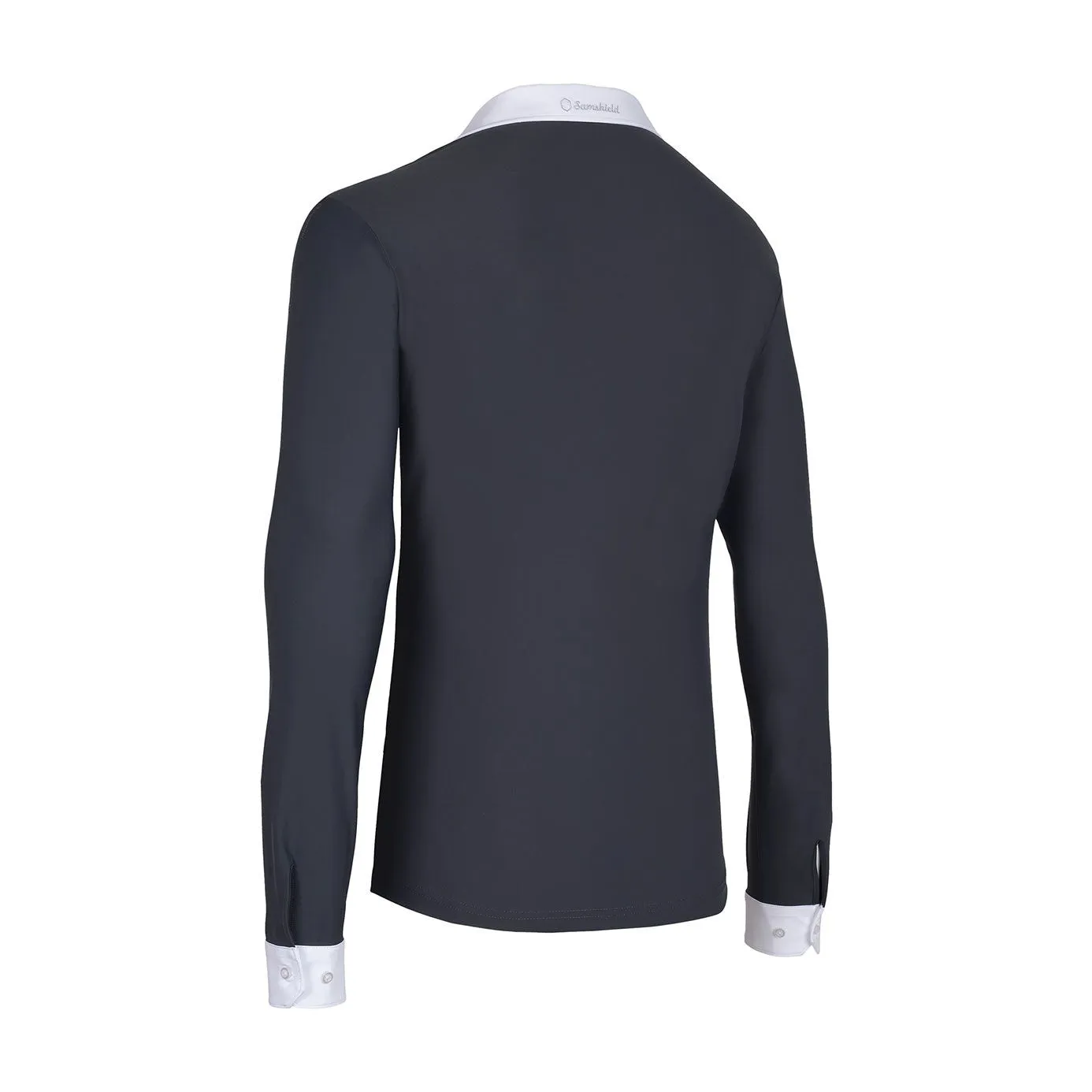 Samshield Christophe Men's Long Sleeve Show Shirt - Dark Shadow/Black