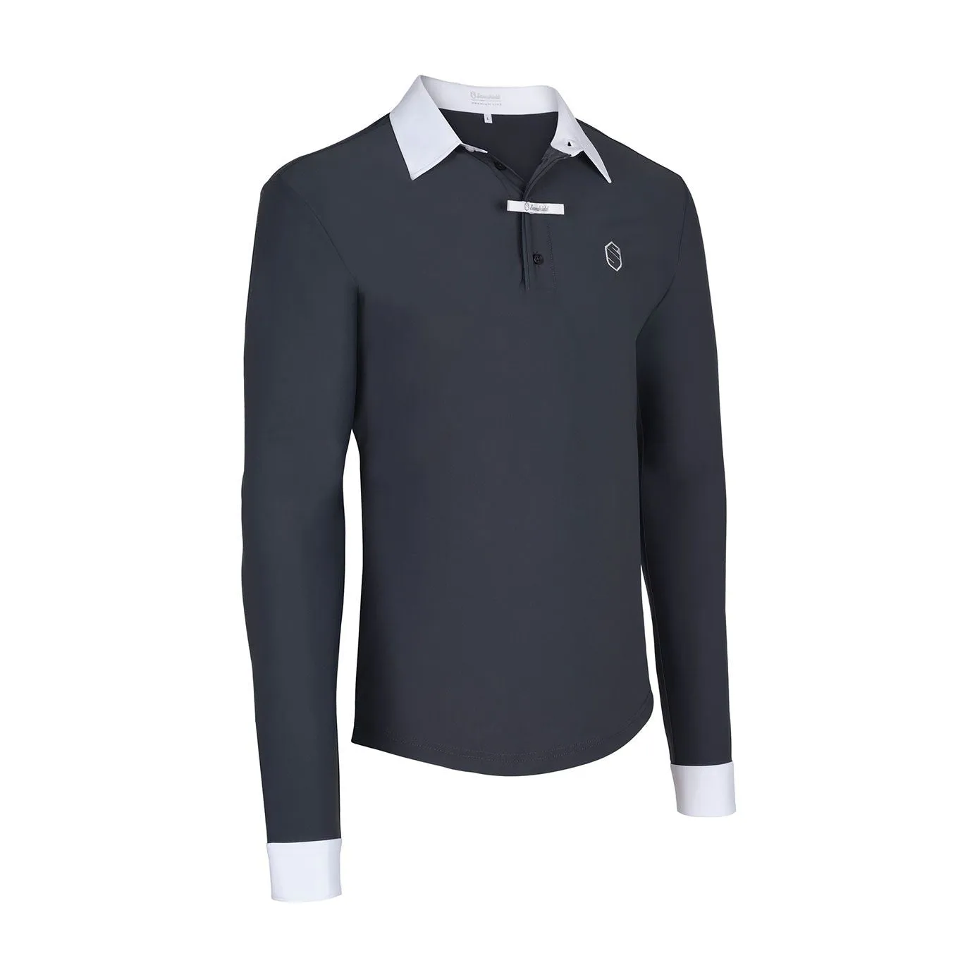 Samshield Christophe Men's Long Sleeve Show Shirt - Dark Shadow/Black