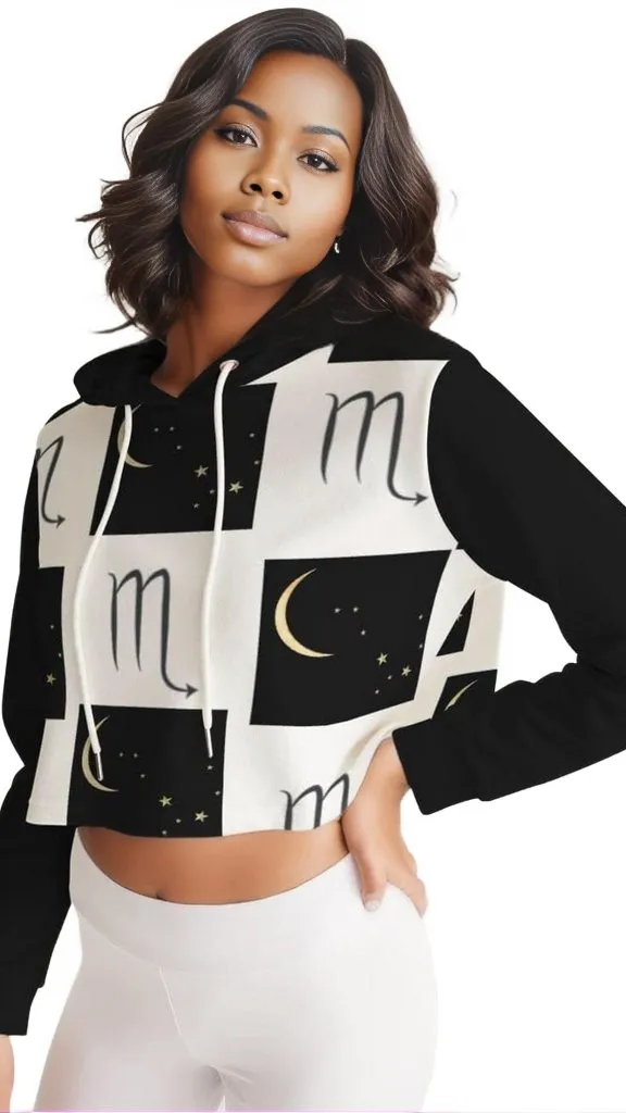 Scorpio Moon  Women's Cropped Hoodie