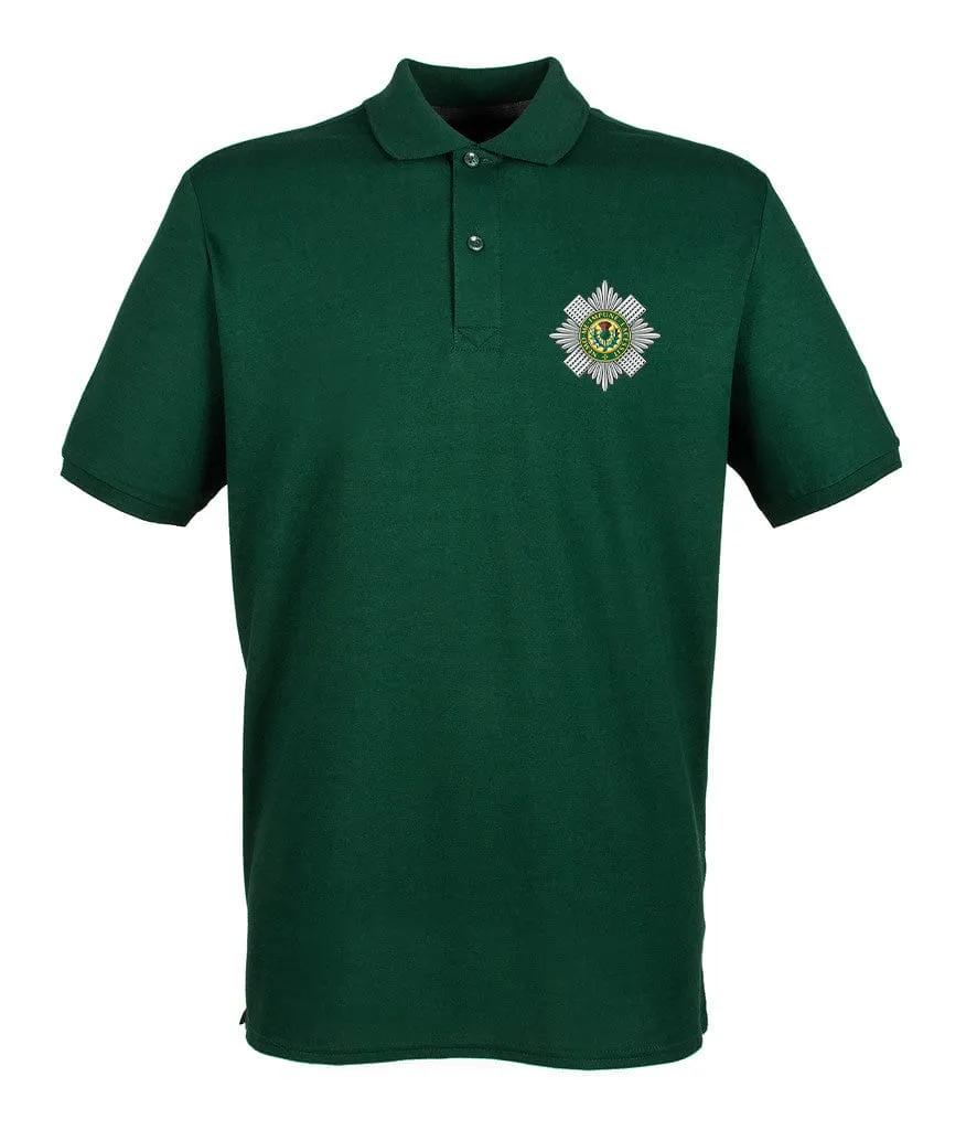 Scots Guards Embroidered Pique Polo Shirt