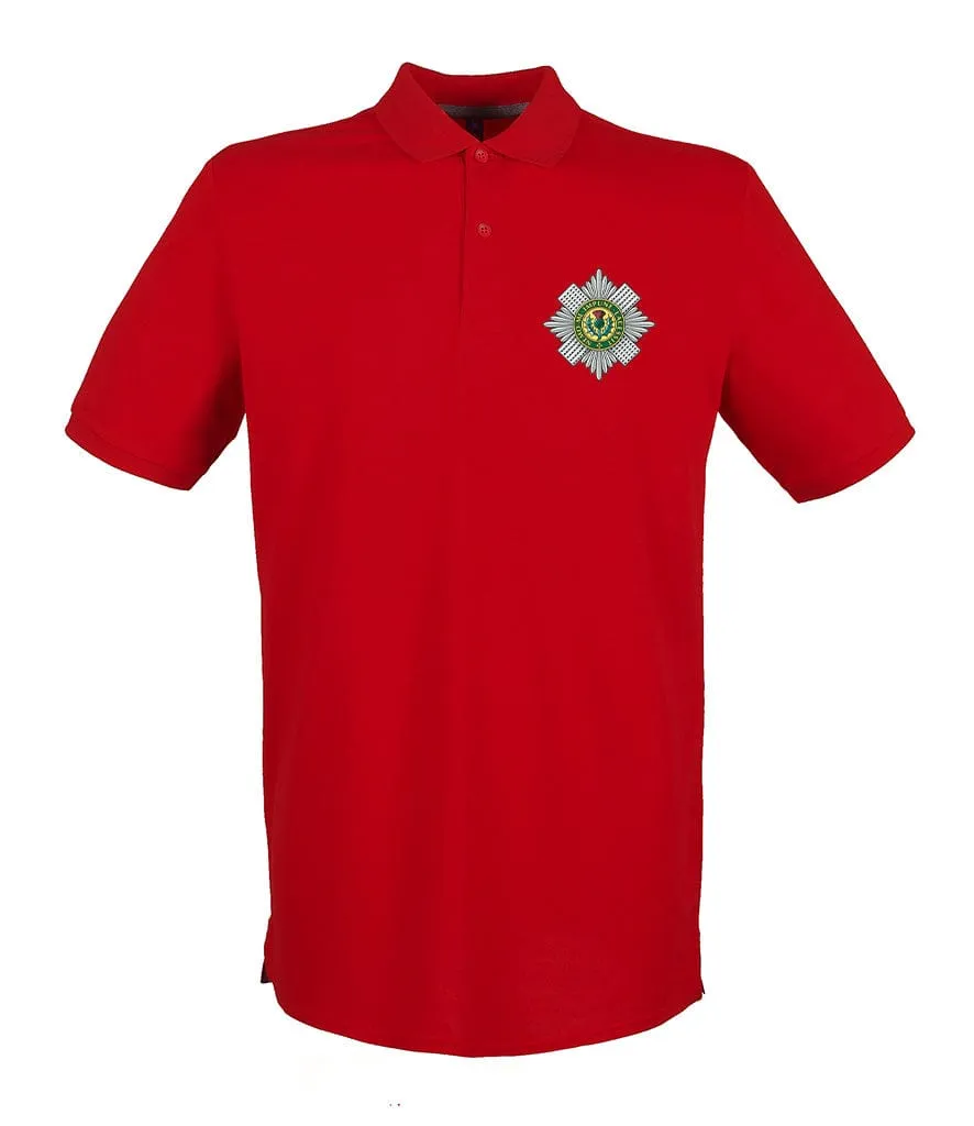 Scots Guards Embroidered Pique Polo Shirt