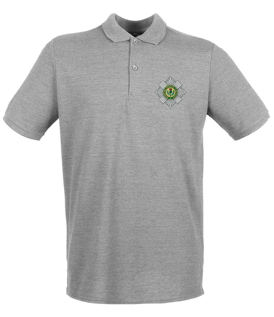 Scots Guards Embroidered Pique Polo Shirt