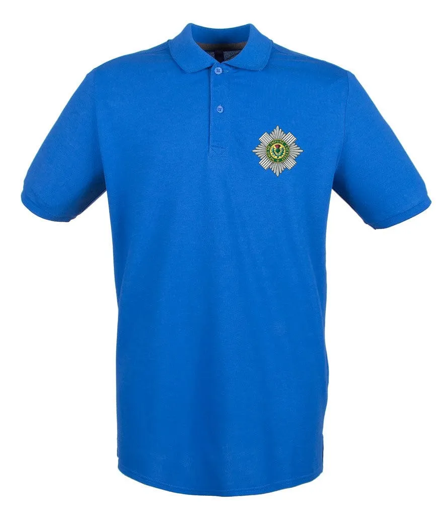 Scots Guards Embroidered Pique Polo Shirt