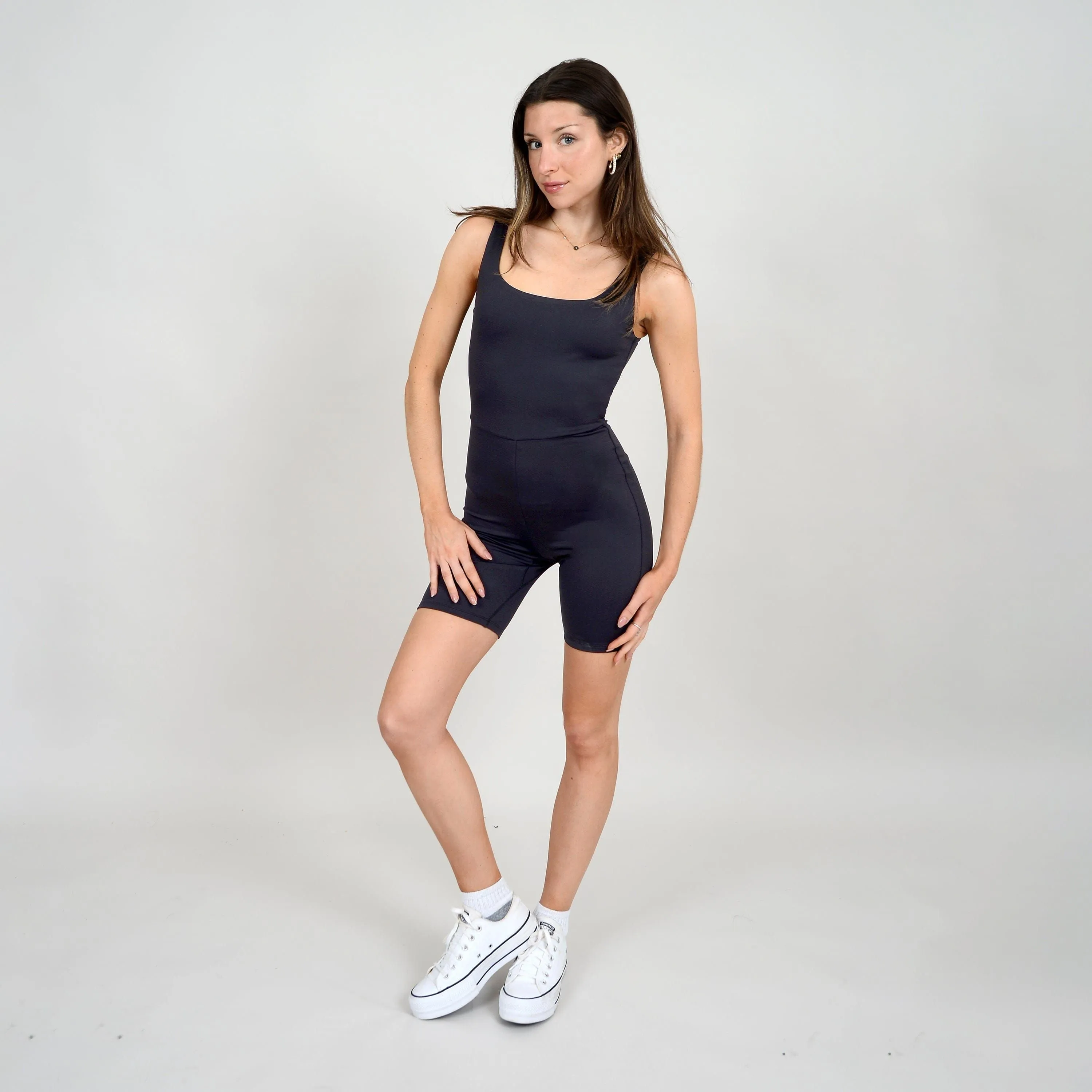 Second Skin Tia U Neck Tank Romper