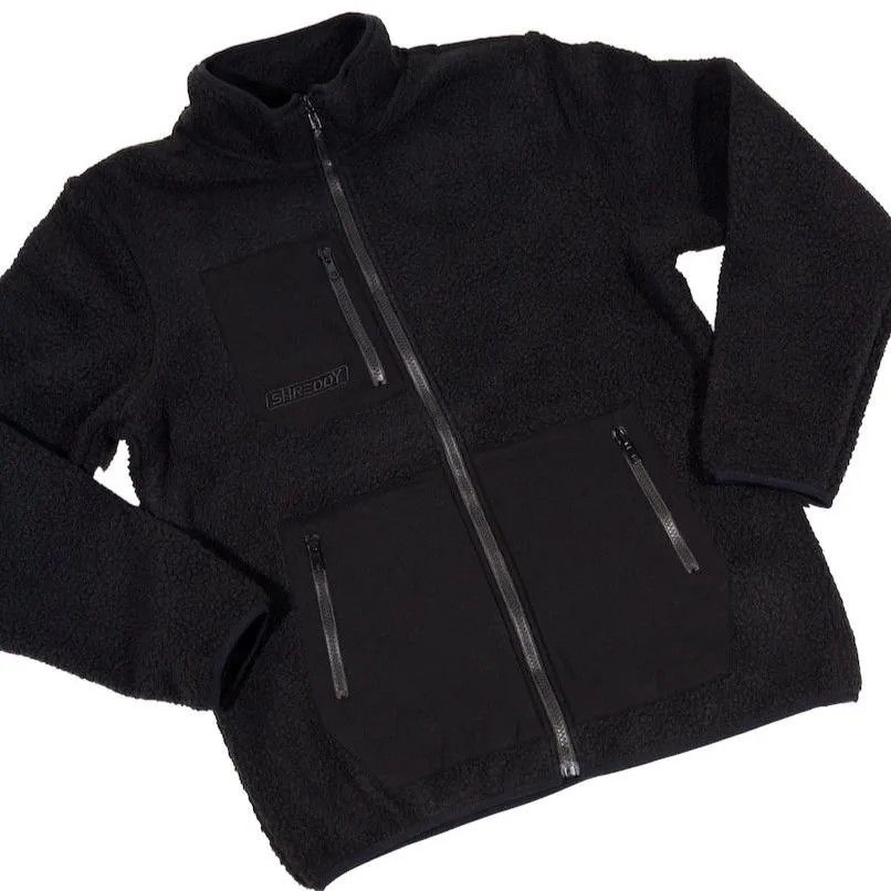 Sherpa Jacket Black/Black (Womens)