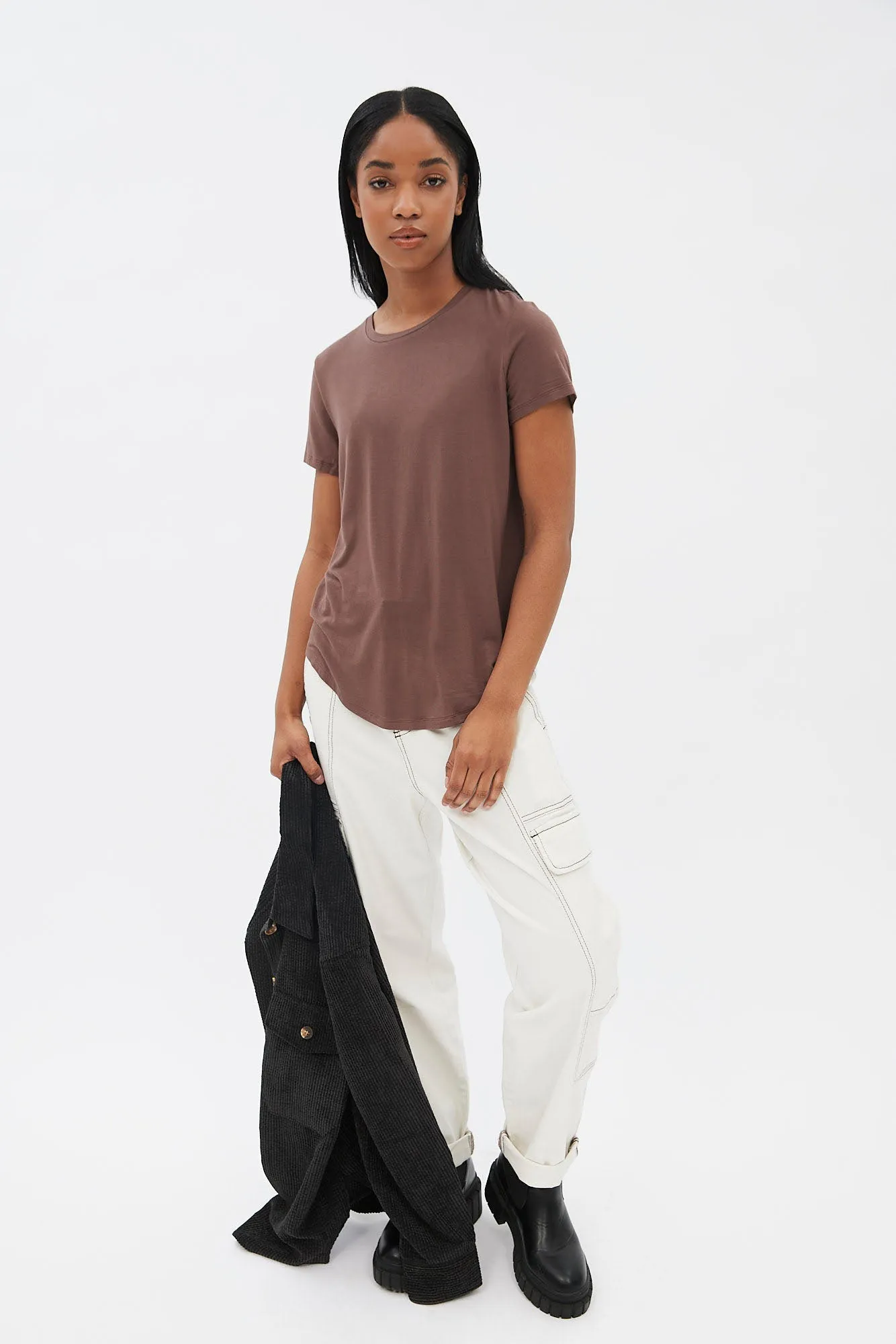 Short Sleeve Crew Neck Relaxed Tee