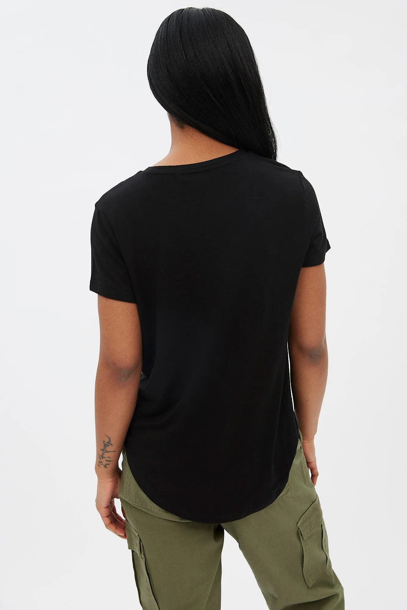 Short Sleeve Crew Neck Relaxed Tee