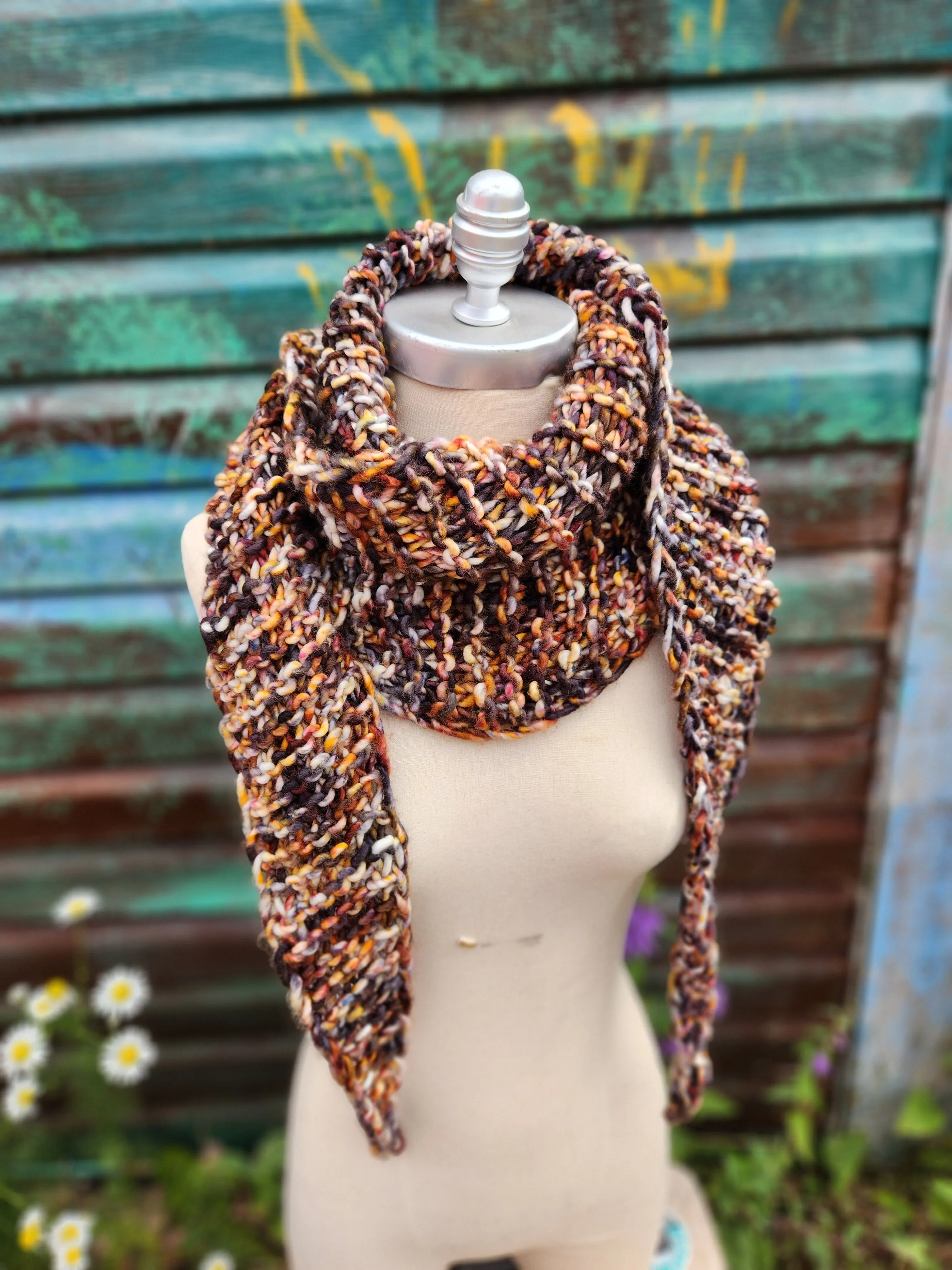 Shovel Point Scarf Knitting Pattern