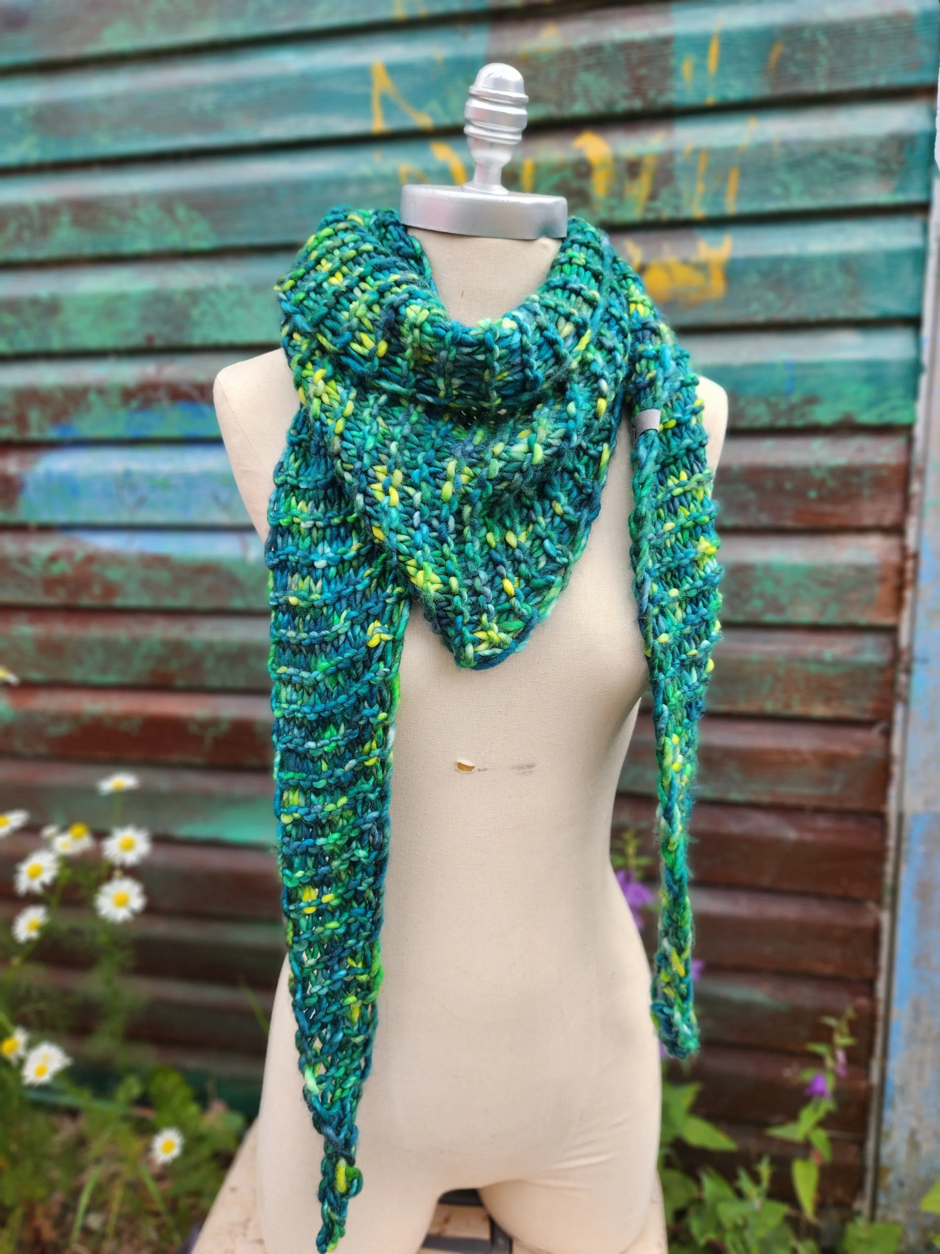 Shovel Point Scarf Knitting Pattern