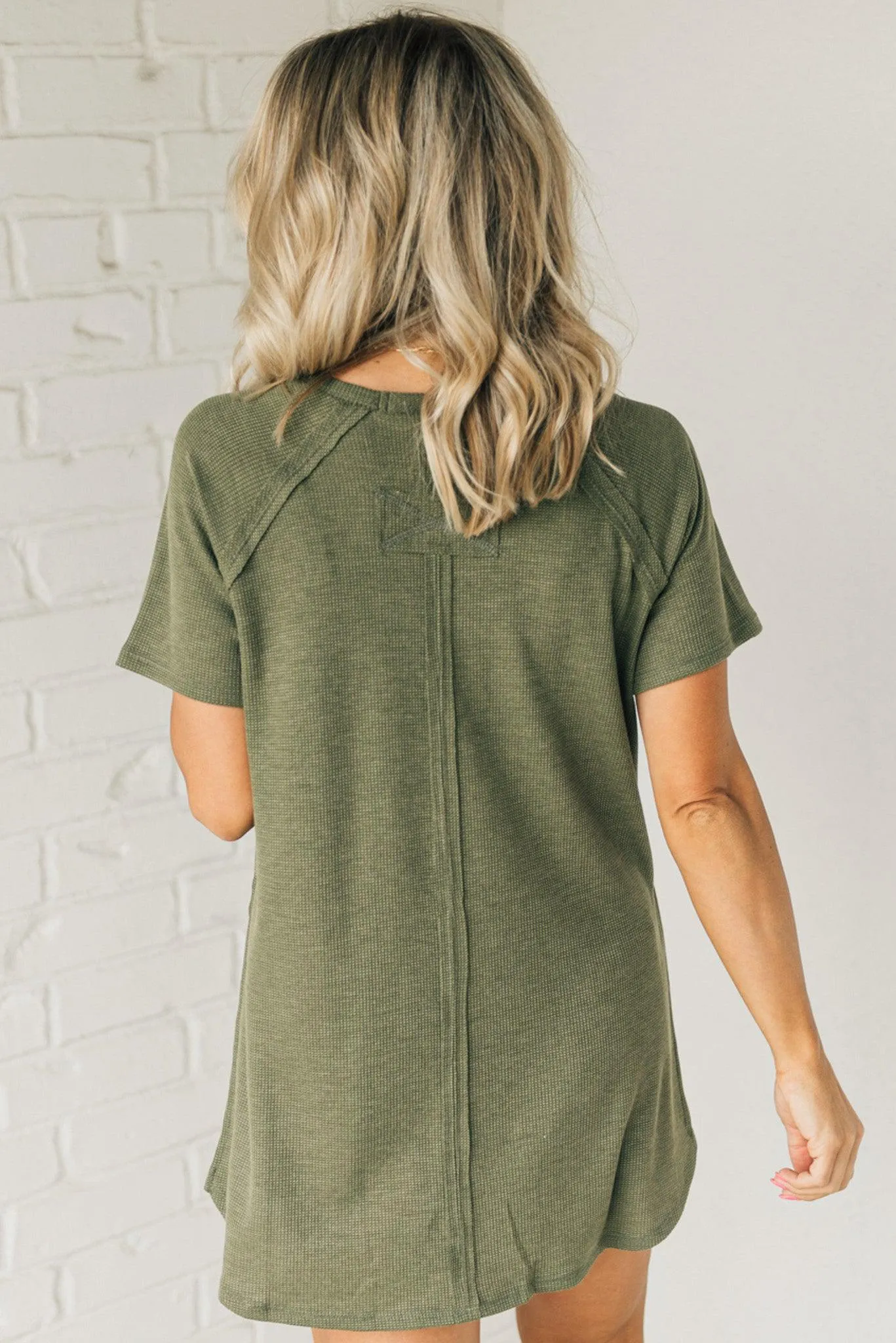 Side Slit Textured Tee