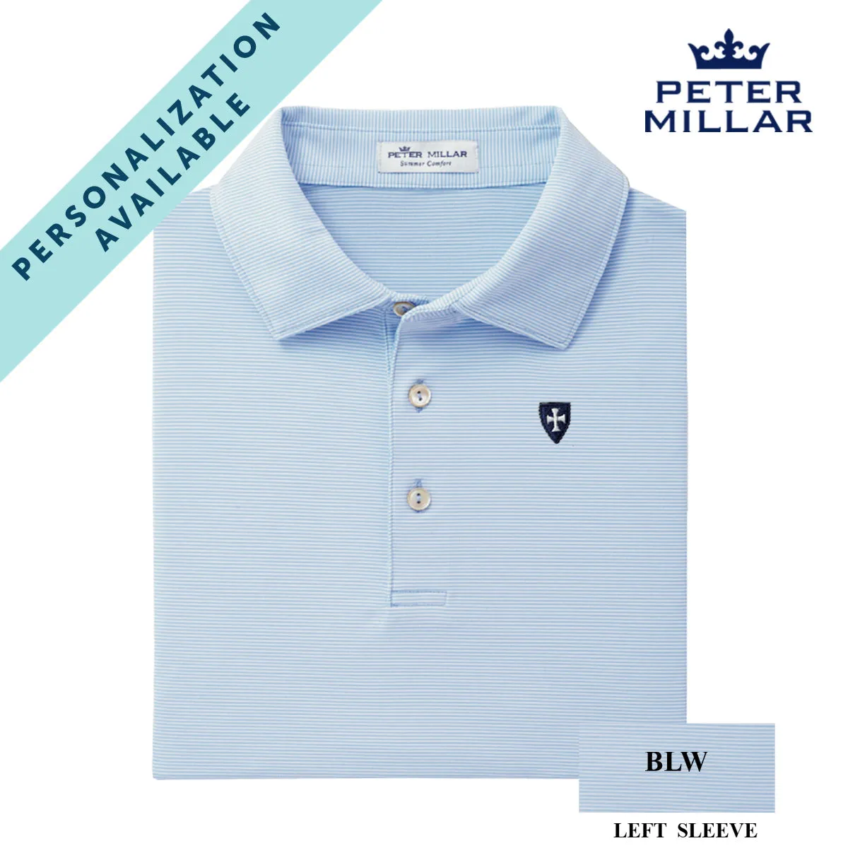 Sigma Chi Personalized Peter Millar Polo With Norman Shield