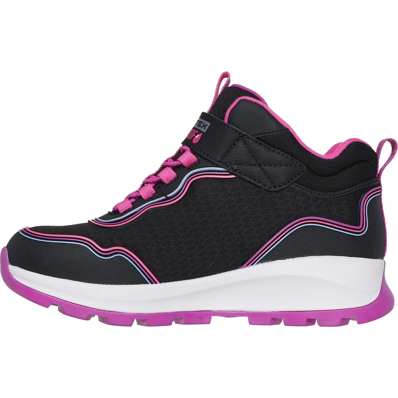 Skechers Kids Storm Blazer Waterproof Light Up Hi Top Trainers