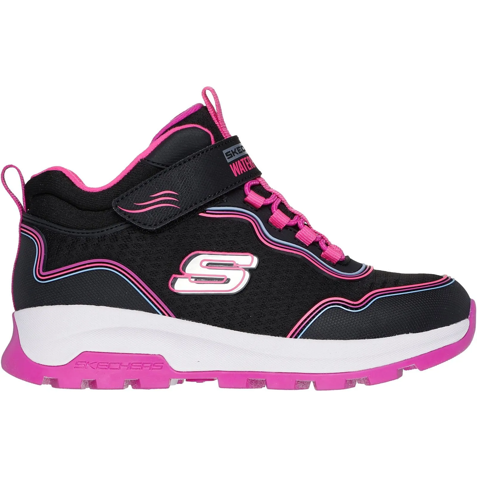 Skechers Kids Storm Blazer Waterproof Light Up Hi Top Trainers