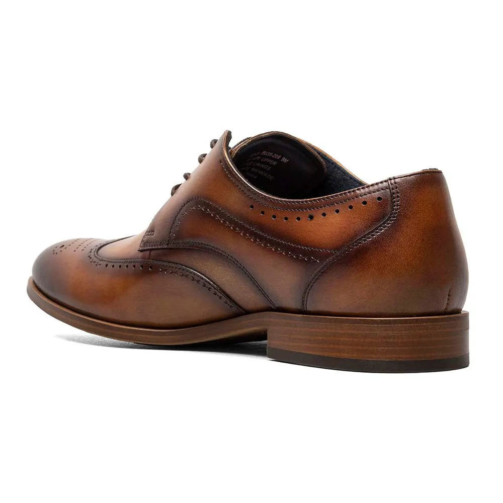 Stacy Adams Tan BRYANT Cap Toe Oxford Shoes