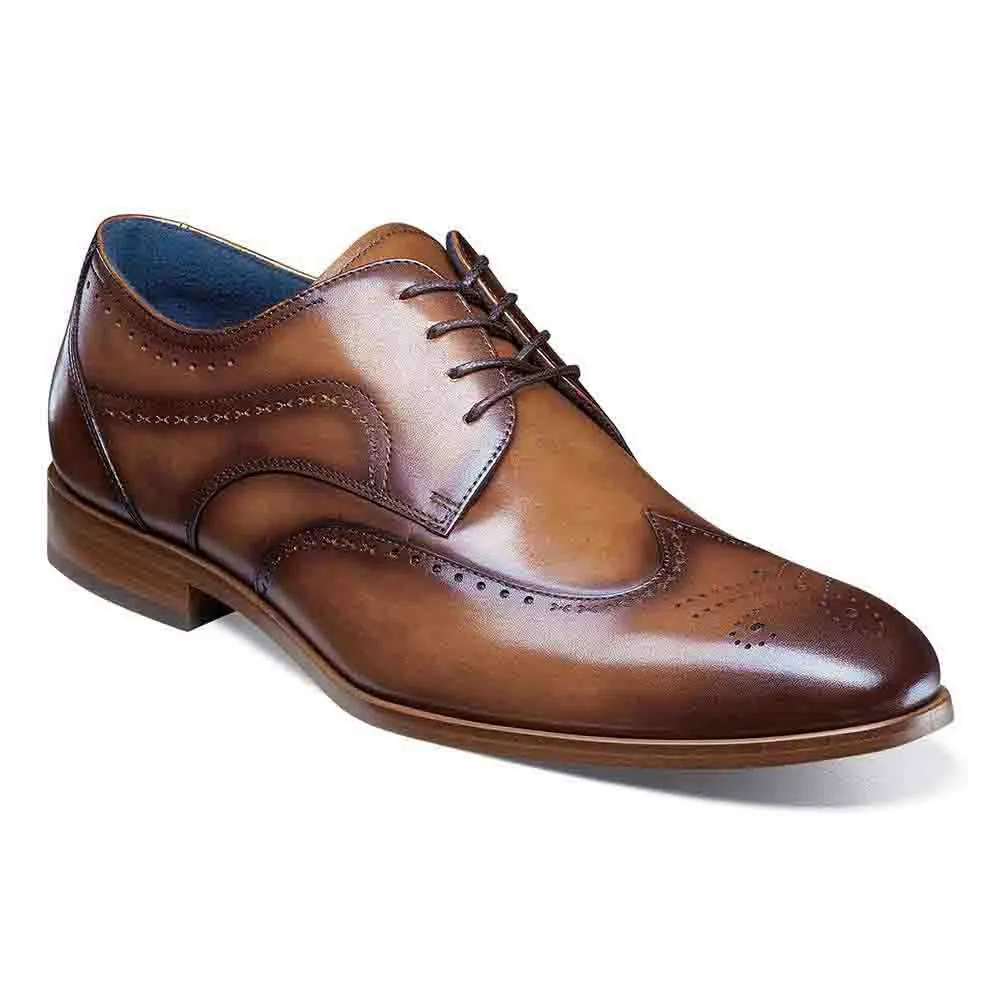 Stacy Adams Tan BRYANT Cap Toe Oxford Shoes