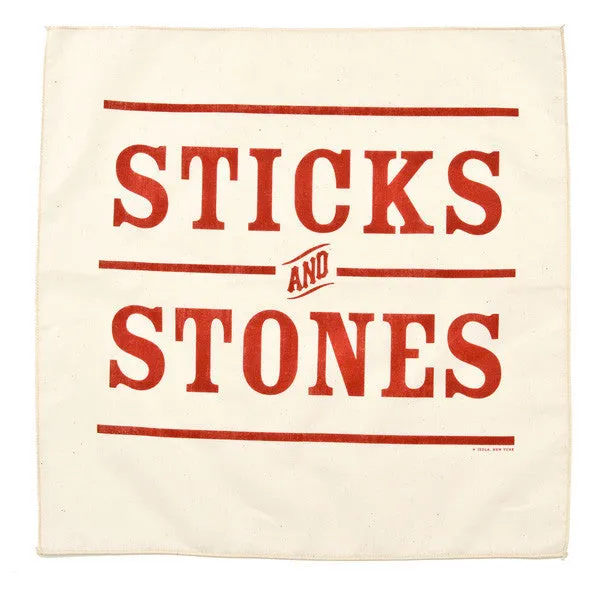 Sticks and Stones Handkerchief