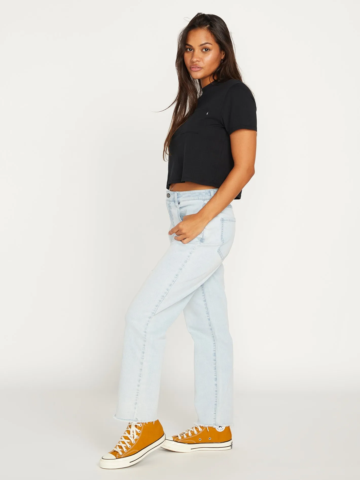 Stone Step High Rise Pants - Allover Stone Light