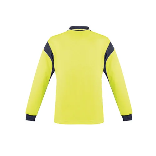 Syzmik Workwear | Mens Hi Vis Aztec Long Sleeve Polo | ZH249