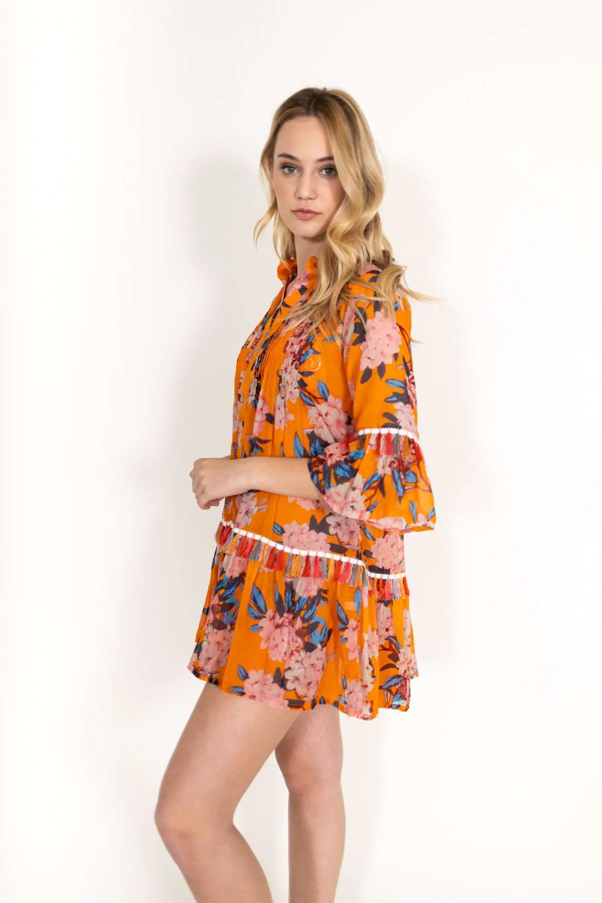 Taj Floral Orange Tunic