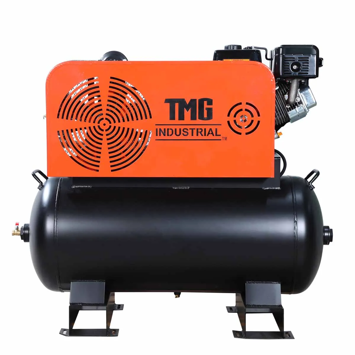 TMG Industrial 60 Gallon 2-Stage Truck Mounted Air Compressor, 14 HP LONCIN G420F Engine, , Horizontal Tank, 18.5 CFM @ 175 PSI, TMG-GAC65