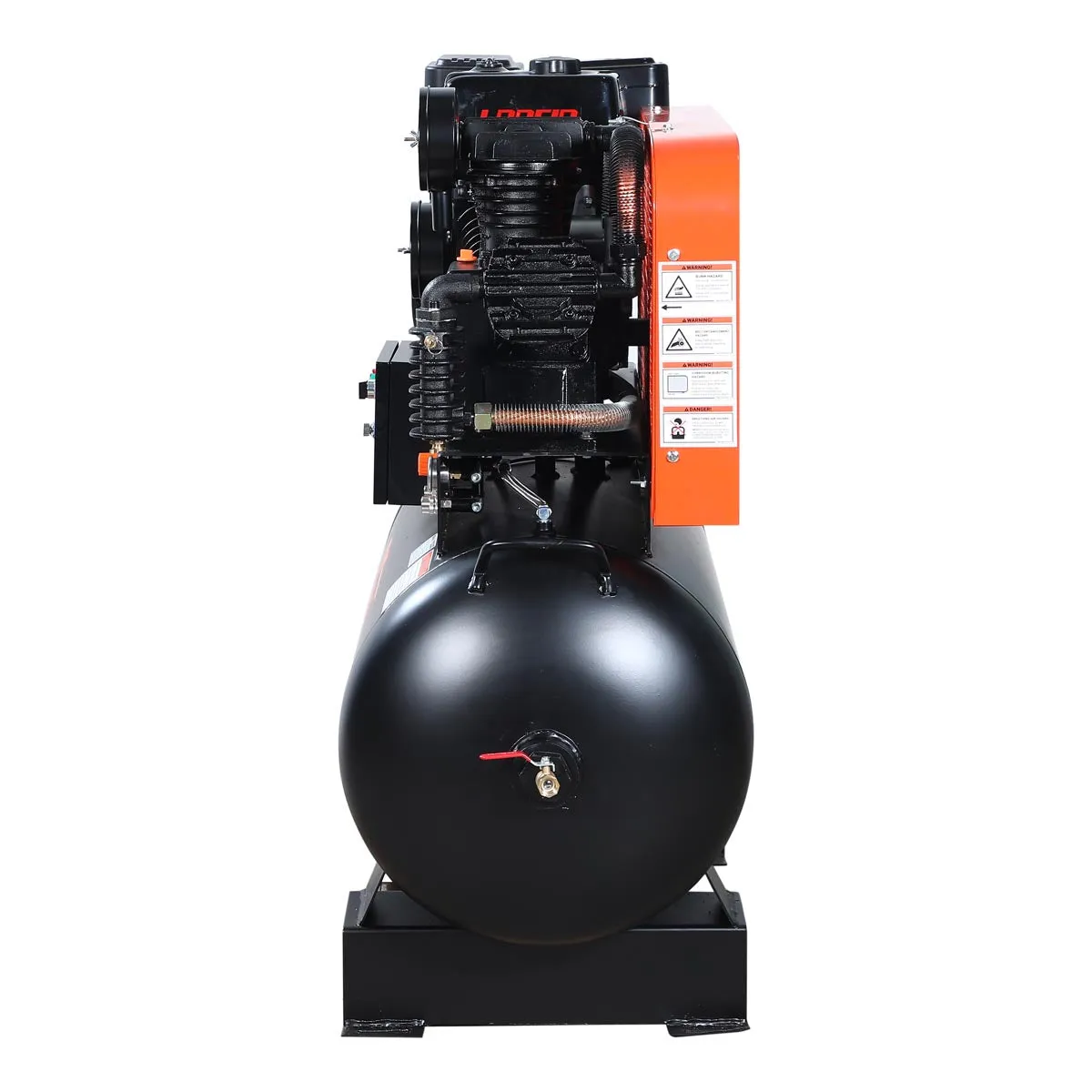 TMG Industrial 60 Gallon 2-Stage Truck Mounted Air Compressor, 14 HP LONCIN G420F Engine, , Horizontal Tank, 18.5 CFM @ 175 PSI, TMG-GAC65