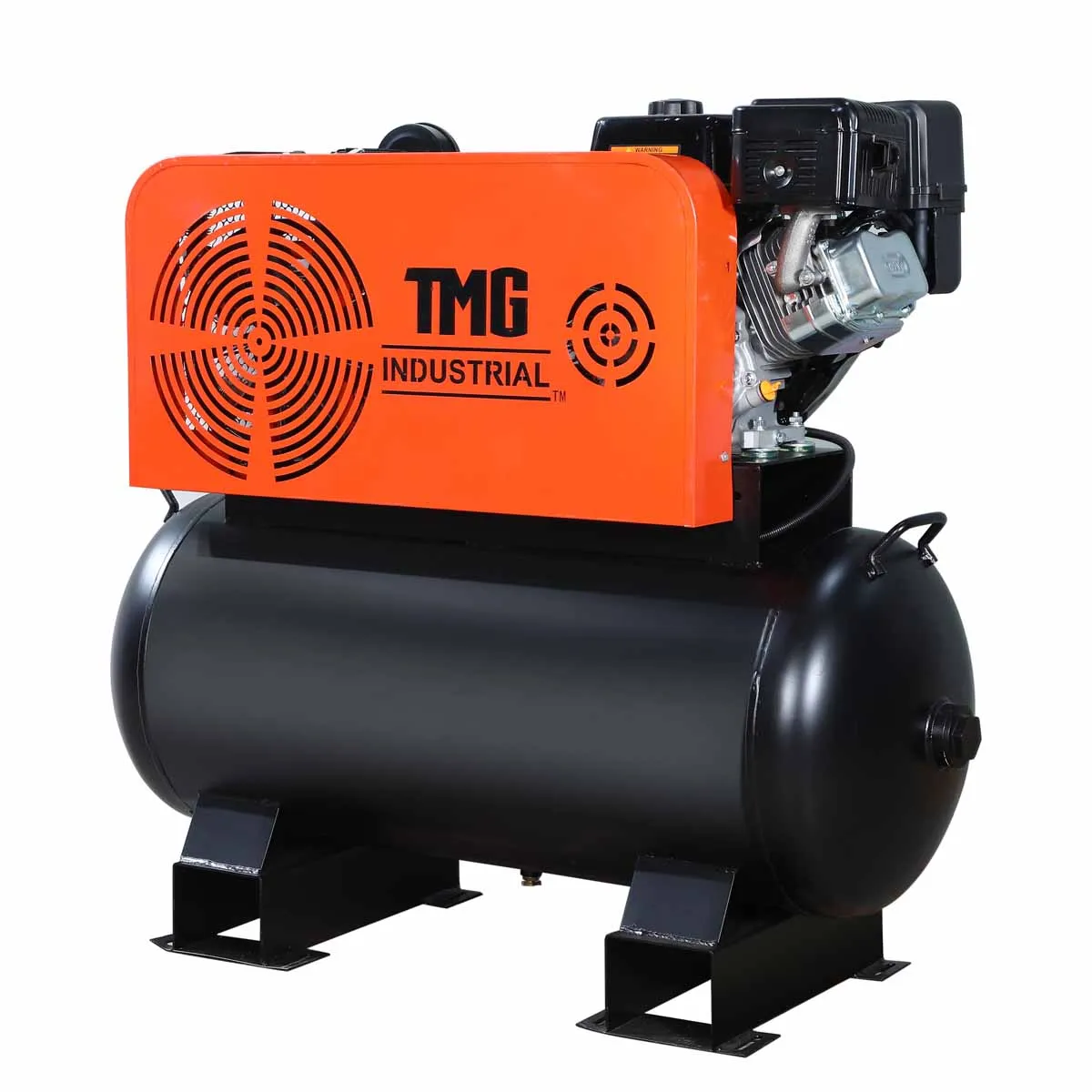 TMG Industrial 60 Gallon 2-Stage Truck Mounted Air Compressor, 14 HP LONCIN G420F Engine, , Horizontal Tank, 18.5 CFM @ 175 PSI, TMG-GAC65