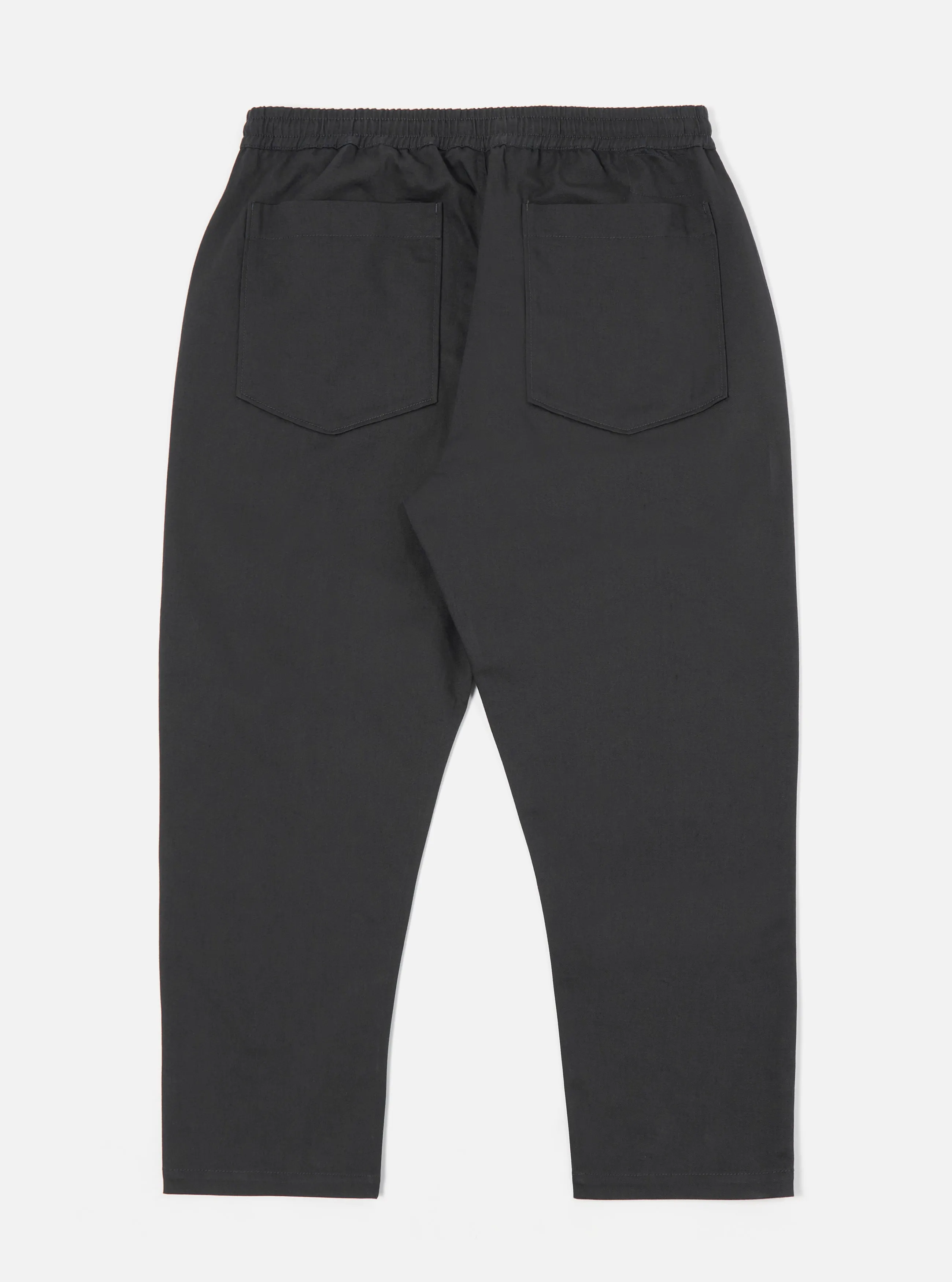 Universal Works Hi Water Trouser in Black Twill